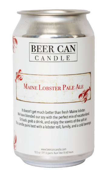 NEW Soy Wax Blend Beer Can Candle - Maine Lobster Pale Ale