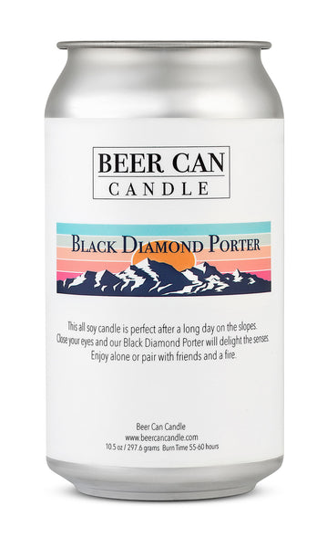 Soy Wax Blend Beer Can Candle - Black Diamond Porter