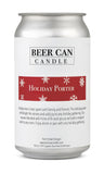 100 % Soy Beer Can Candle - Holiday Porter