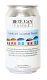 NEW 100 % Soy Beer Can Candle - Cape Cod Cranberry Shandy